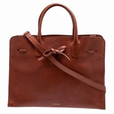 Mansur Gavriel Brown Handbag Top Handle Satch...