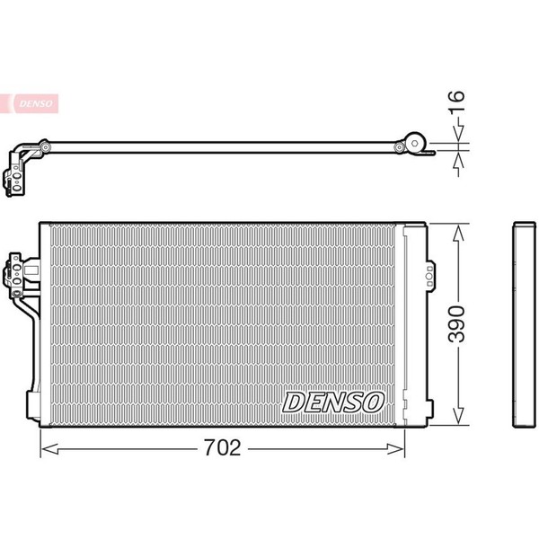 Denso DCN99057 Kondensator, Klimaanlage-image