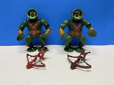 1985 Vintage MOTU Evil Horde LEECH Crossbow Variant Set Maroon 100% complete