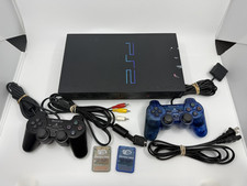 PS2 Console Fat Playstation 2 System W/ 2 Controllers, Memory Cards, Cables