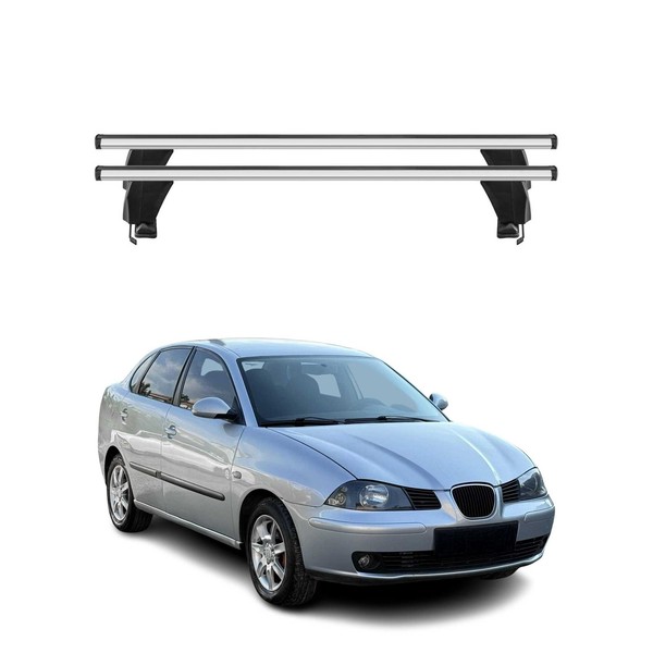 Menabo DachträGer GrundtäGer FüR Seat Cordoba 2002-2009 50Kg Alu Silber 2 Tlg-image