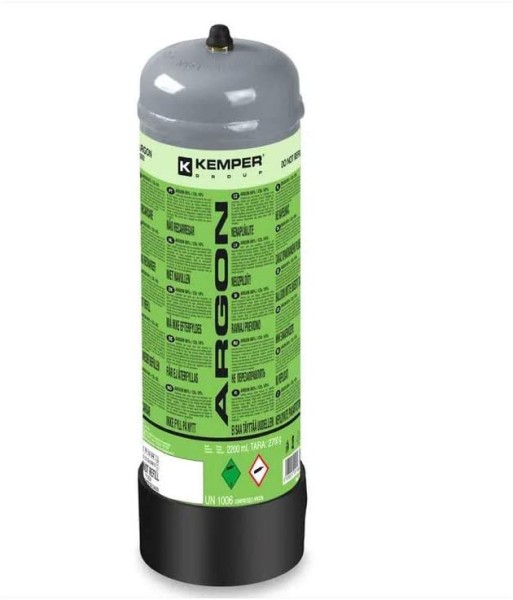 Argon pur Kemper bouteille de gaz jetable de 2.2L pour soudage TIG MIG