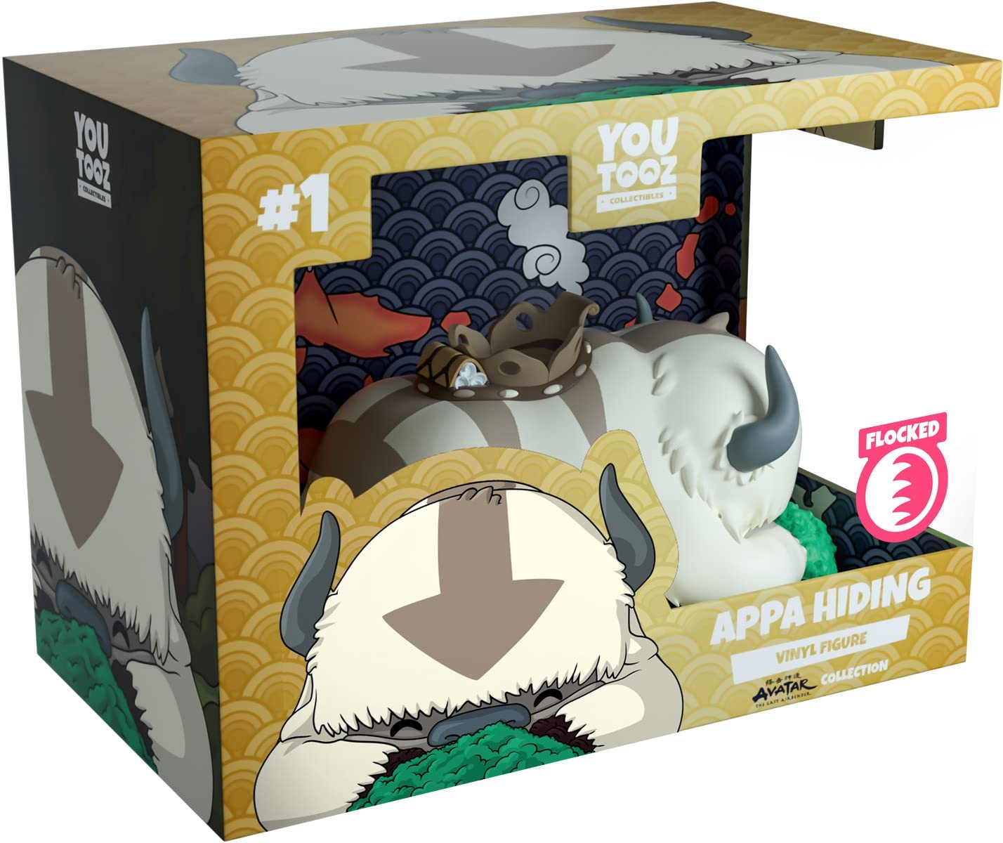 You Tooz Appa Hiding Flocked Vinyl Figure, Коллекционный аватар The Last Airbender