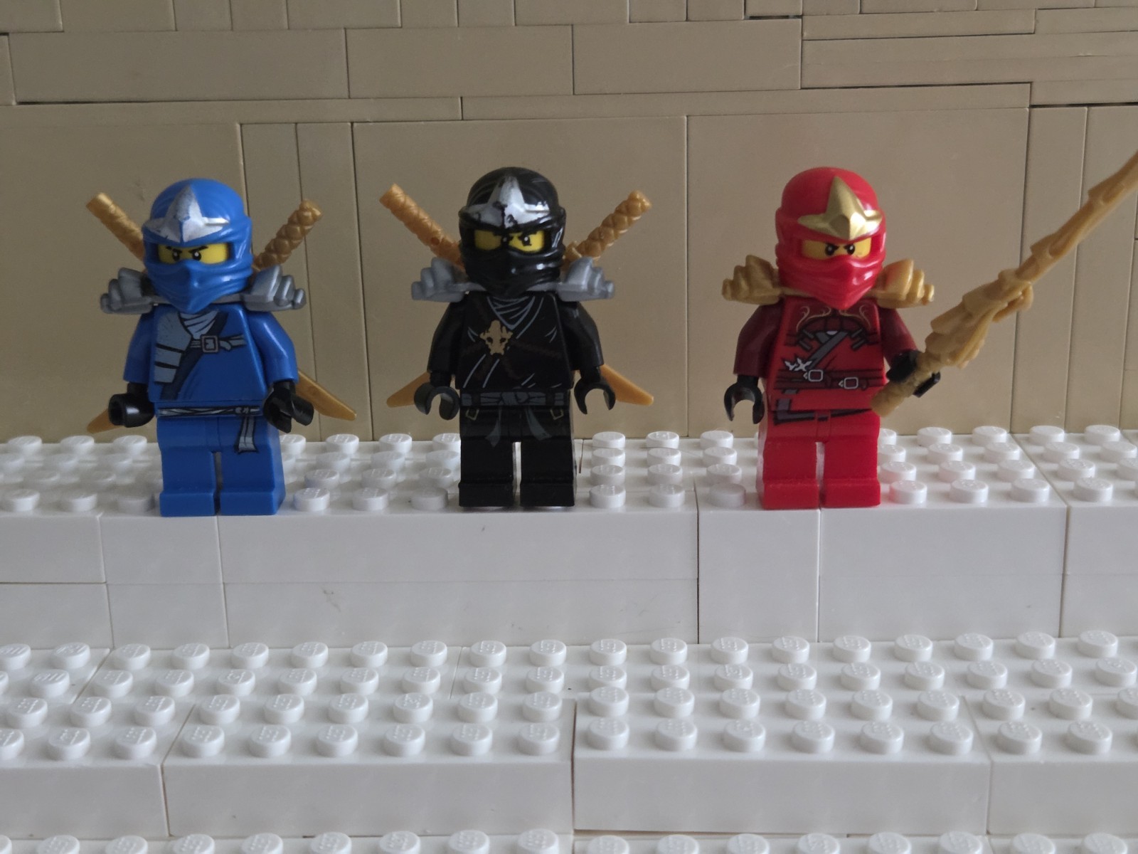 LEGO Minifigure NINJAGO Lot Rise Of The Snakes ZX KAI COLE JAY 2012 Weapons