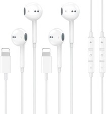 2 Pack [Apple MFi Certified] Wired Headphones for iPhone 14 13 12 Pro Max