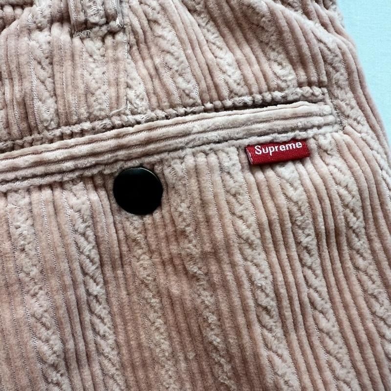 Supreme Men 19ss Rope Corduroy Work Shorts Pink Size … - Gem
