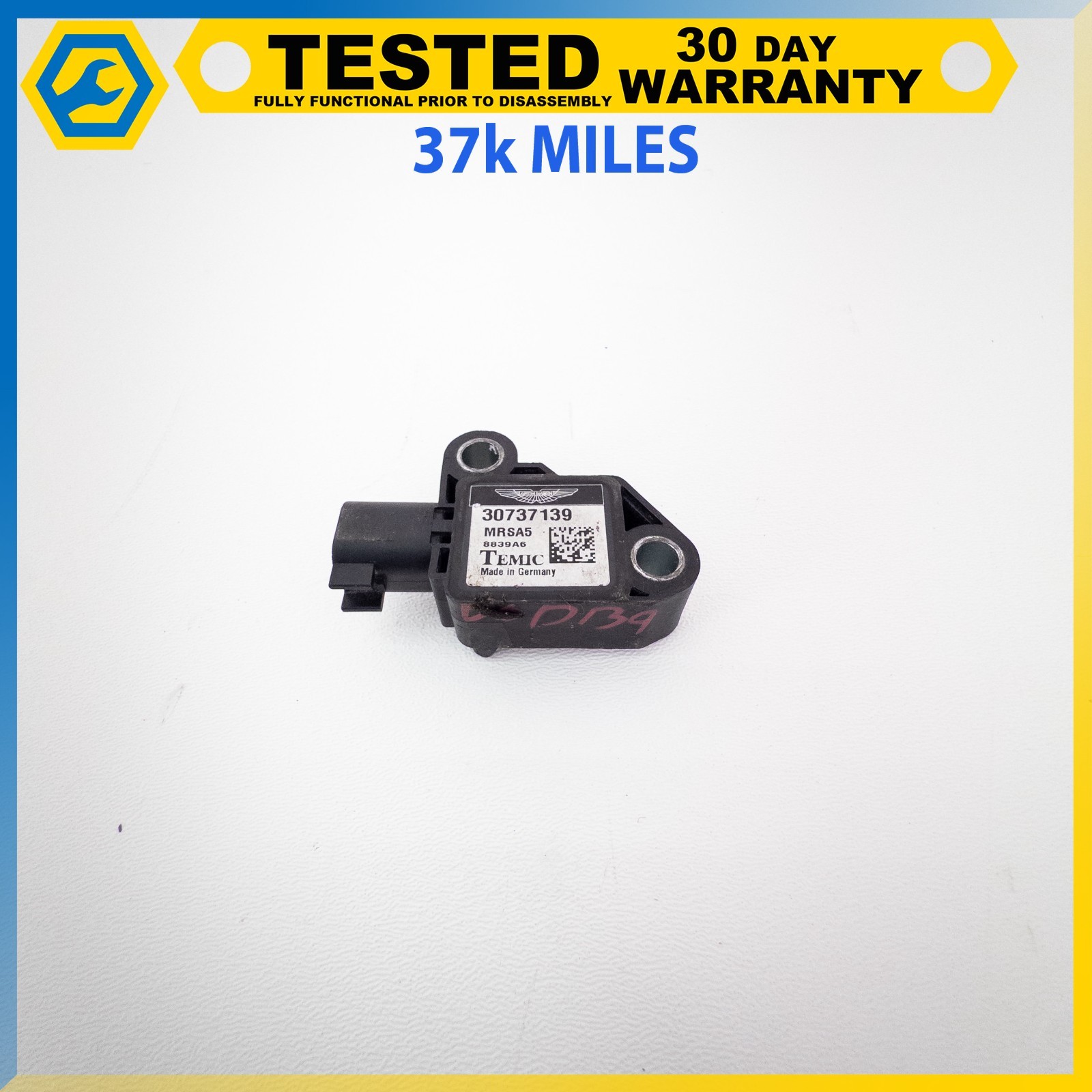 05-12 ASTON MARTIN DB9 DBS V8 VANTAGE CRASH OCCUPANT RESTRAINT SENSOR OEM