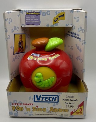 Vintage Vtech Little Smart Pop N Sing Apple NOS ~ 1990s Or Early 2000s