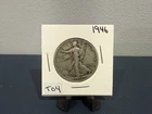 1946 Walking Liberty half dollar coin Nicely toned coin 90% silver (T-04)