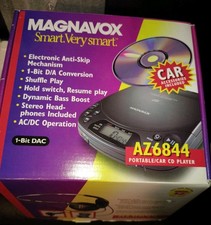 Magnavox AZ6844 Car Portable CD Player Electronic Skip Protection