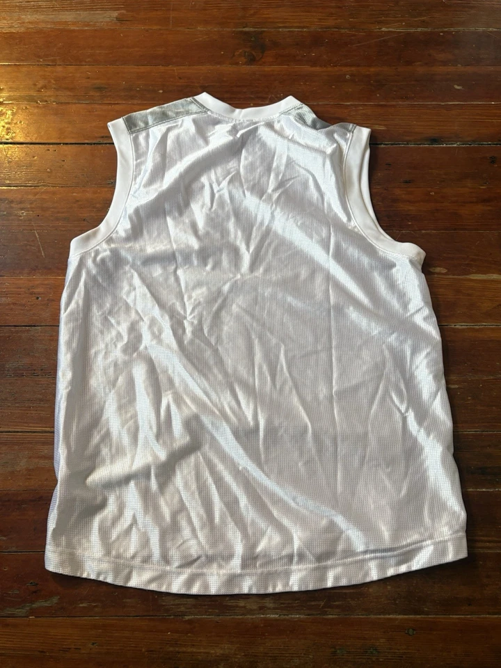 Camiseta deportiva de baloncesto blanca vintage Nike Air Jordan Y2K para hombre talla grande Foto 4 de 4