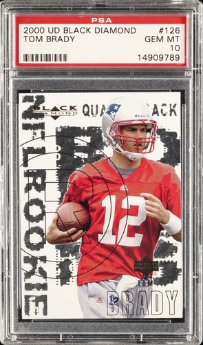 2000 UD BLACK DIAMOND #126 TOM BRADY ROOKIE RC PSA 10