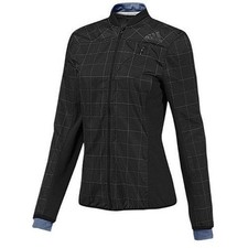 Adidas Women Climaproof Jacket Supernova Reflective Running Sport Black XL NWT