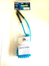 Coilhose Flexeel PUE14-10B-T Blue 1/4" ID 10' Long Self Storing Hose NEW