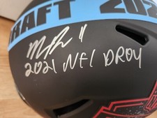 Micah Parsons Signed 2021 NFL Draft F/S Authentic Helmet w/ Inscription Fanatics