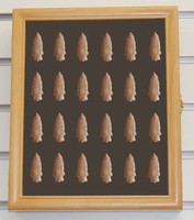Arrowhead Display Case Shadow Box, Wall Mountable Cabinet Box, A-kc02:oa Arrowhead Display Case Shadow Box, Wall Mountable Cabinet Box, A-kc02:oa