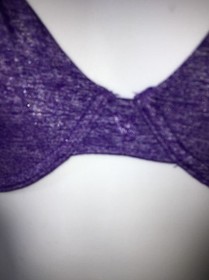 VICTORIAS SECRET PURPLE UNLINED SEMI DEMI BRA 32D NWT