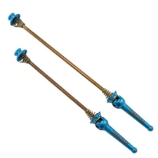 KCNC Grooving QR MTB Titanium Axle Hub Skewer , Blue