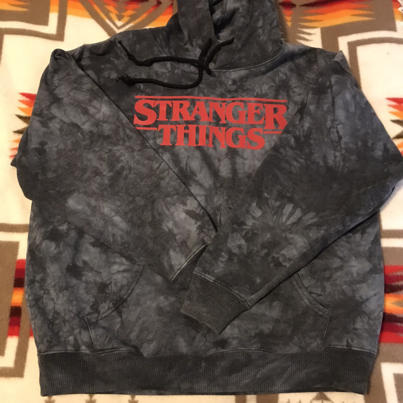 Netflix Stranger Things Men's Big Men's Tie Dye Hoodie | lupon.gov.ph