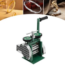Manual Jewelry Press Rolling Mill Machine Wire Flat Metal Sheet Roller Tool 85mm