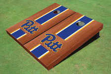 University of Pittsburgh Royal Rosewood Matching Long Stripe Cornhole Boards