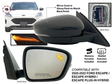For 2020 - 2022 FORD ESCAPE Mirror BSD Memory Signal Light Heated Passenger Side