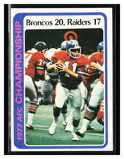 1978 Topps #167 1977 AFC Championship