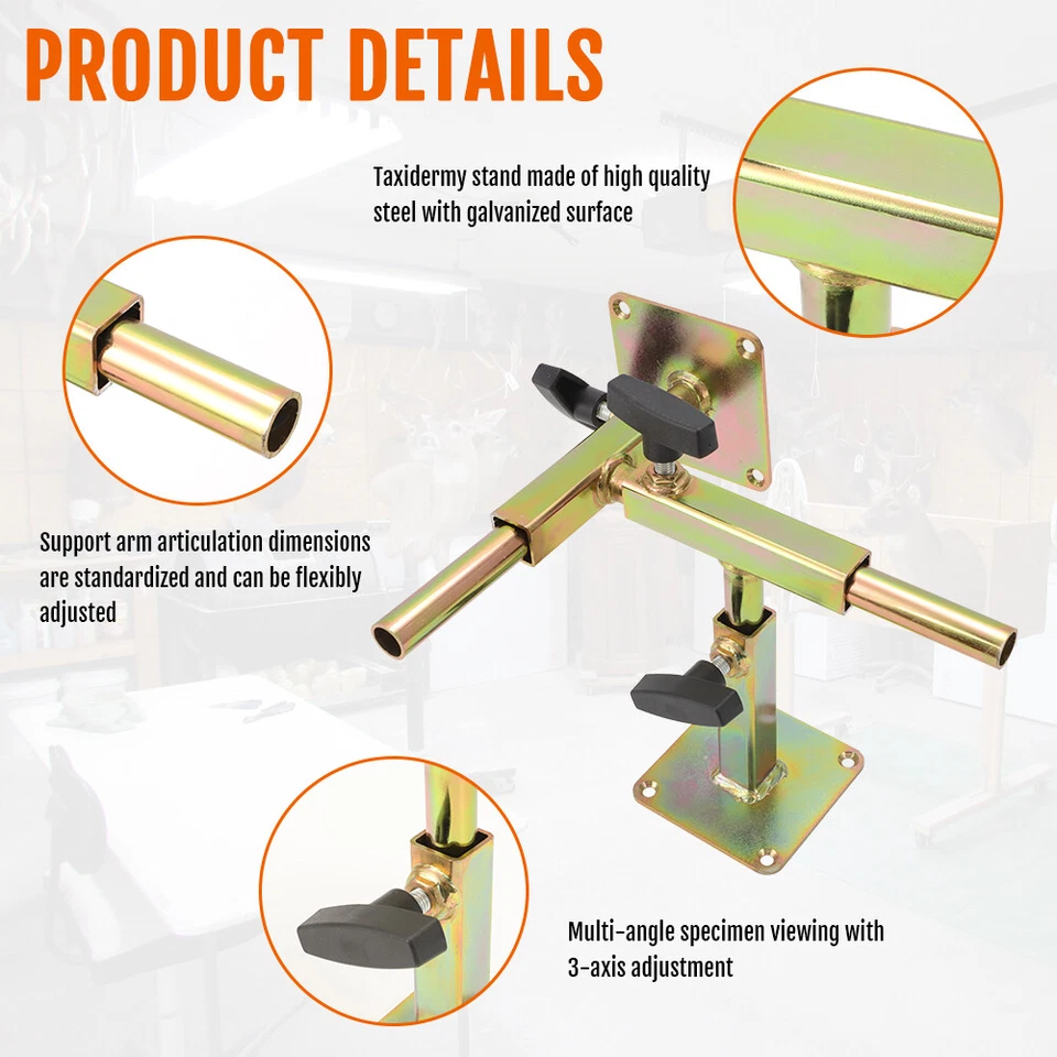 Taxidermy Stand 3 Axis Mounting Base Stand Kit For Small / Large Animal Upgrade - Image 4 of 4