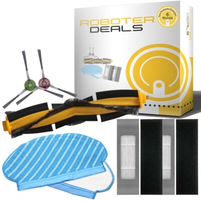 Zubehör Set (Ersatzteile) für Ecovacs Deebot T9 u. T9 Plus (2x Pad, 2x Filter, 2