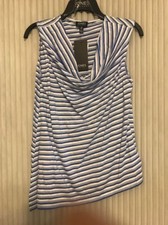 Jones New York Woman's T-Shirt Azure Combo New w/tags Size S Ships N 24h