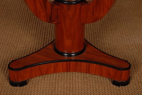 Q' Table D'Appoint Dans Antique de Vienne Style Biedermeier avec Dessus Acajou - Photo 7 sur 10