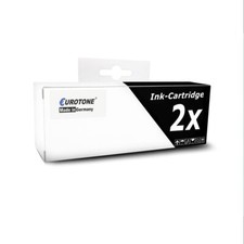 Image of 2X Eurotone Ink BLACK For HP OfficeJet 7612 Wide Format 7510 Wide Format