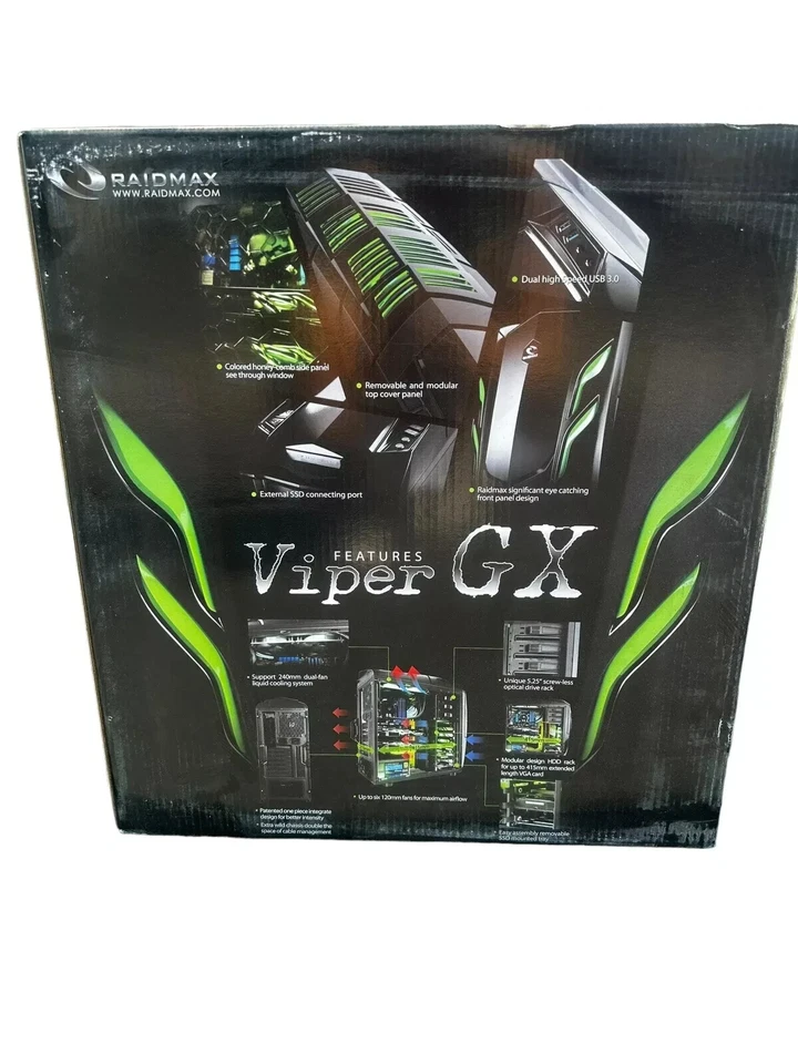 Estuche para computadora Viper GX ATX Estuche en torre PC para juegos Nuevo en caja Foto 2 de 4