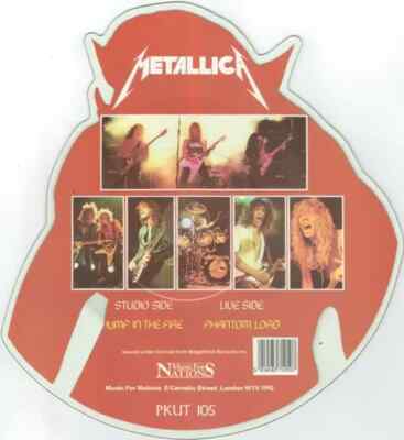 PICTURE DISC Metallica Jump In The Fire SHAPED PICTURE 7 Music for Nations