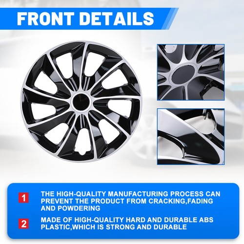 13" 14" 15" 16" 17" Set of 4  Wheel Covers Snap On Full Hub Caps Tire+Steel Rim  - Picture 98 of 126