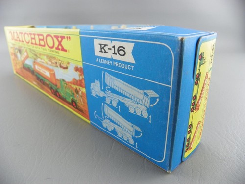 Vintage Matchbox Lesney King Size K-16 Dodge Tractor w/ Twin Tipper Train NrMnt - Picture 5 of 24