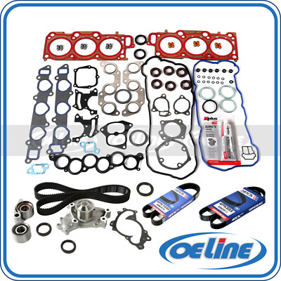 For 05-06 Toyota Camry 3.0L V6 Head Gasket Timing Belt Water Pump 2X Drive belt 