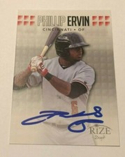 PHIL ERVIN SIGNED 2013 RIZE DRAFT PROSPECT ROOKIE CARD AUTO