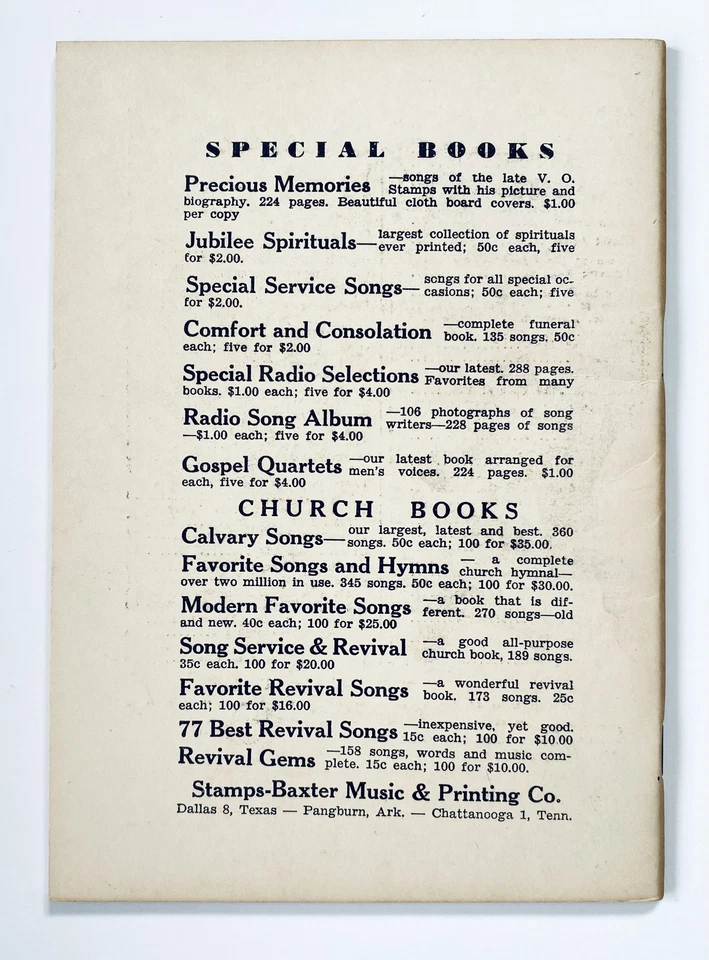 Revival Gems Number Three Gospel Hymnal Stamps-Baxter 1929 - Image 2 of 4