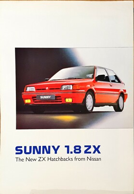 Nissan Sunny 1.8 ZX N13 Brochure 1987 | eBay UK