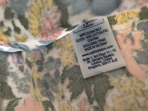 Damen Cath Kidston kleine Beuteltasche Tasche blau Mix Blumenmuster Crossbody Riemen - Bild 11 von 14