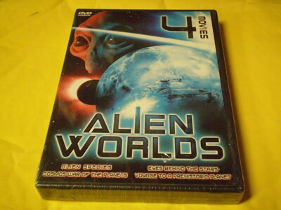 Alien Worlds: 4-Movies    (2 DVD set, 2002)    UFOs  Aliens   Sci-Fi   Brand NEW