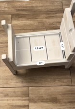 miniature baby bed prop, doll bed, small wooden bed