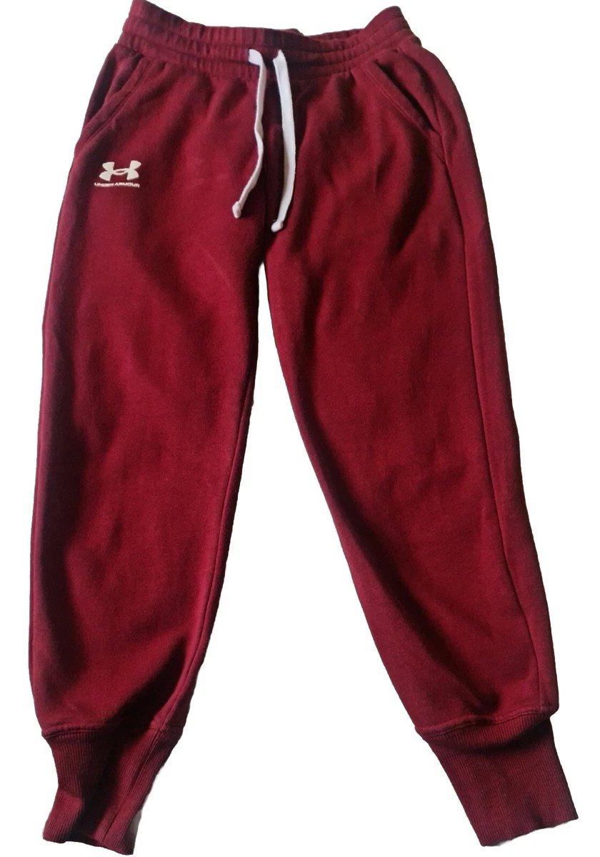 Under Armour Tracksuit Bottom UK Size S M 6 12 Burgundy Red Short