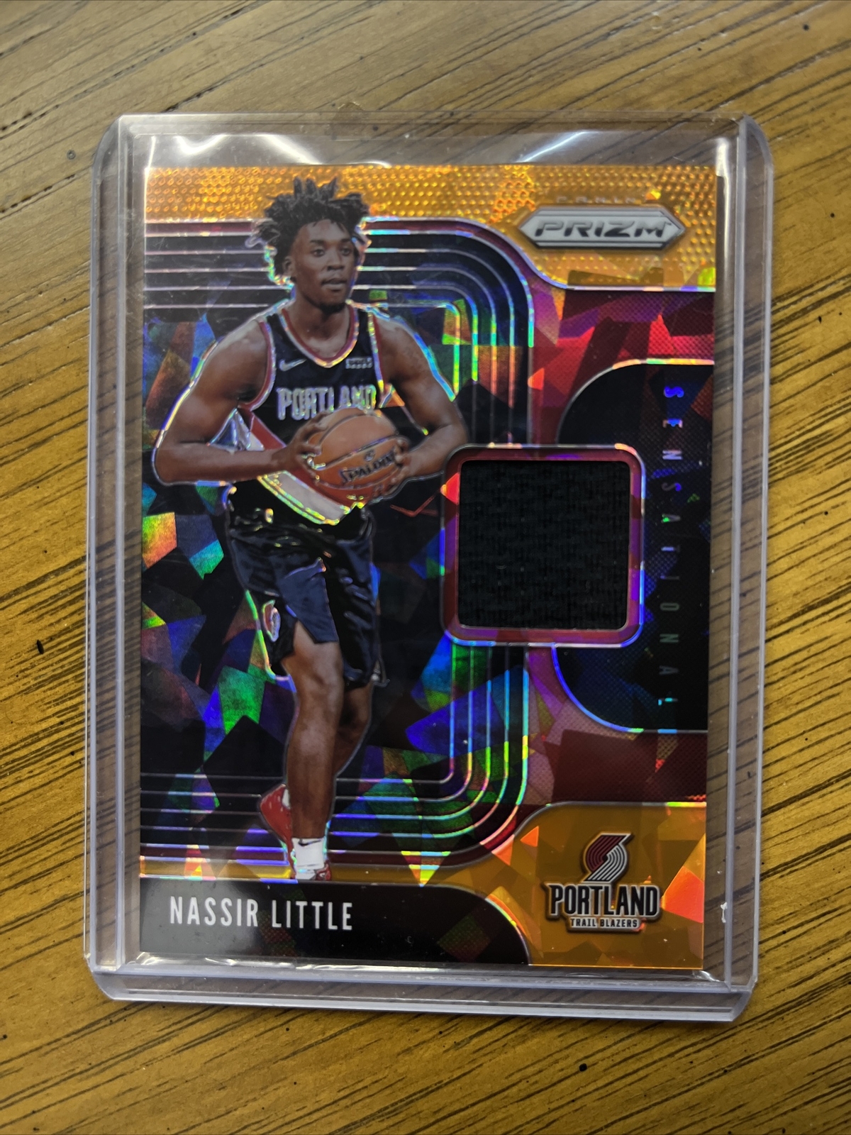 2019-20 Panini Prizm Nassir Little Sensational Swatches Orange Cracked Ice SP