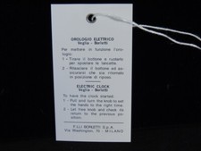 Ferrari Electric Clock Tag V12 Daytona C4 Gtb4 Gtc4 1960-1974 4 Languages New