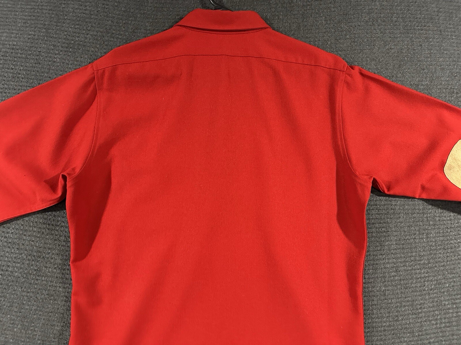 Pendleton Wool Button Up Shirt Large Red Elbow Pa… - image 15