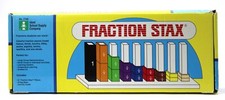 Vtg 1992 Fraction Stax Ideal School Supply Co 9 Peg Base Manipulatives Visual