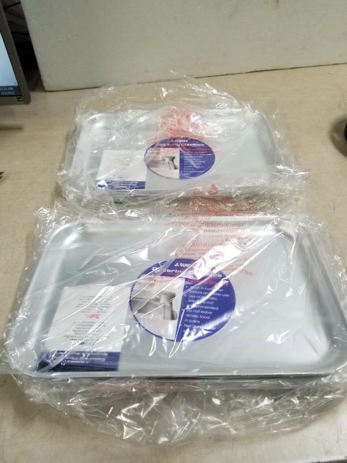 LOT OF 9 - SUNNREX ALUMINIUM BAKING TRAY Bakeware