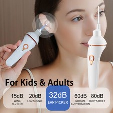 Ear Wax Removal Kit Ear Cleaner Automatic Electric Vacuum Earwax Remover LED